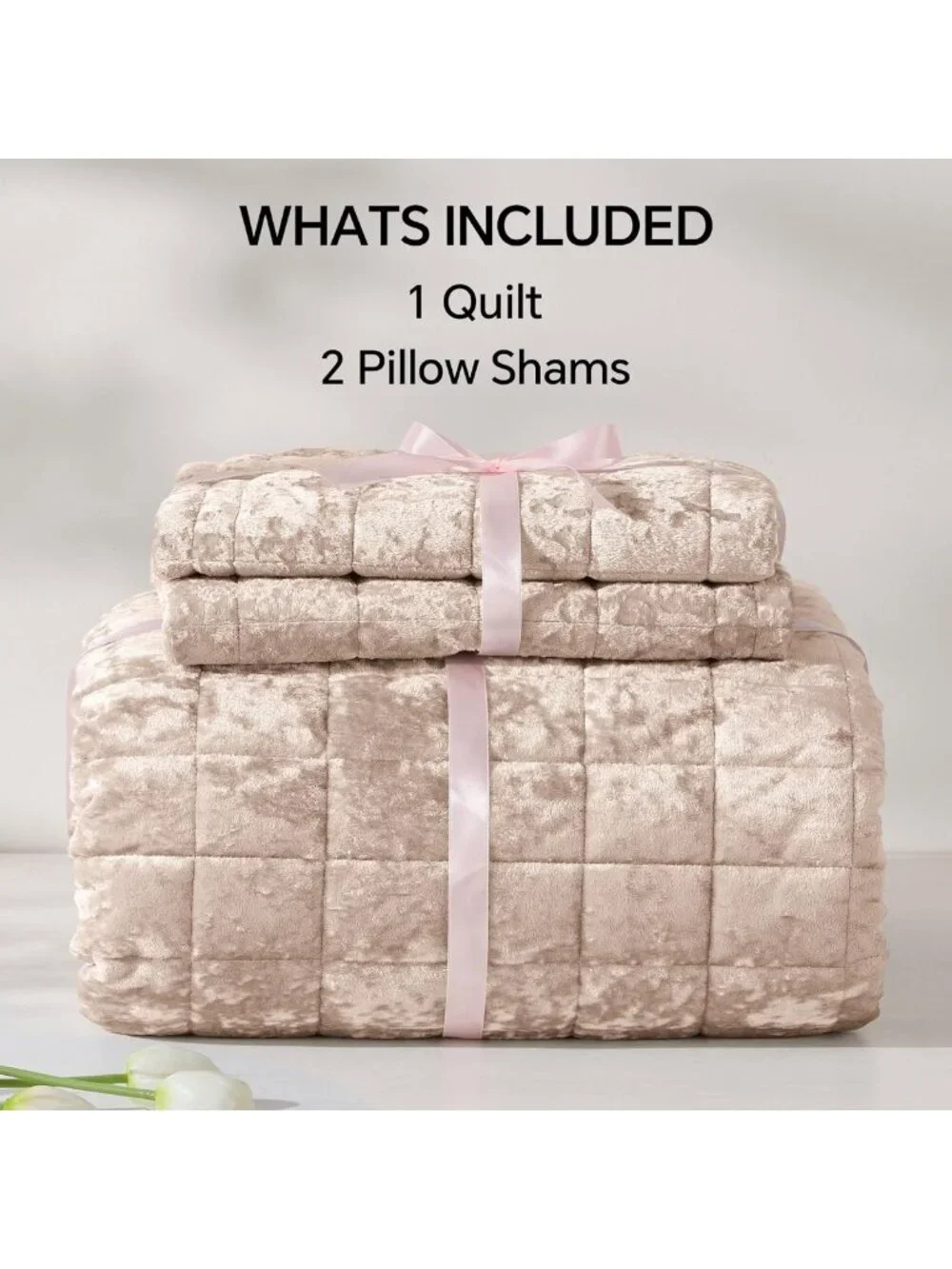 Luxurious Velvet King Size Quilt Set | Soft Comforter Bedding for Cozy Sleep